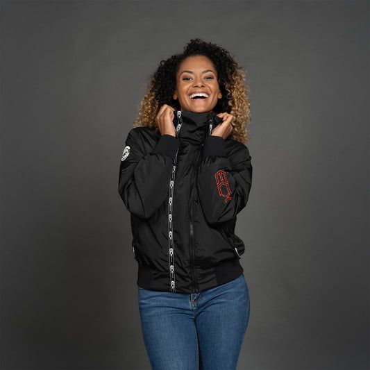 Women Bomber Jacket zwart
