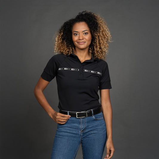 Women Shirt korte mouw zwart