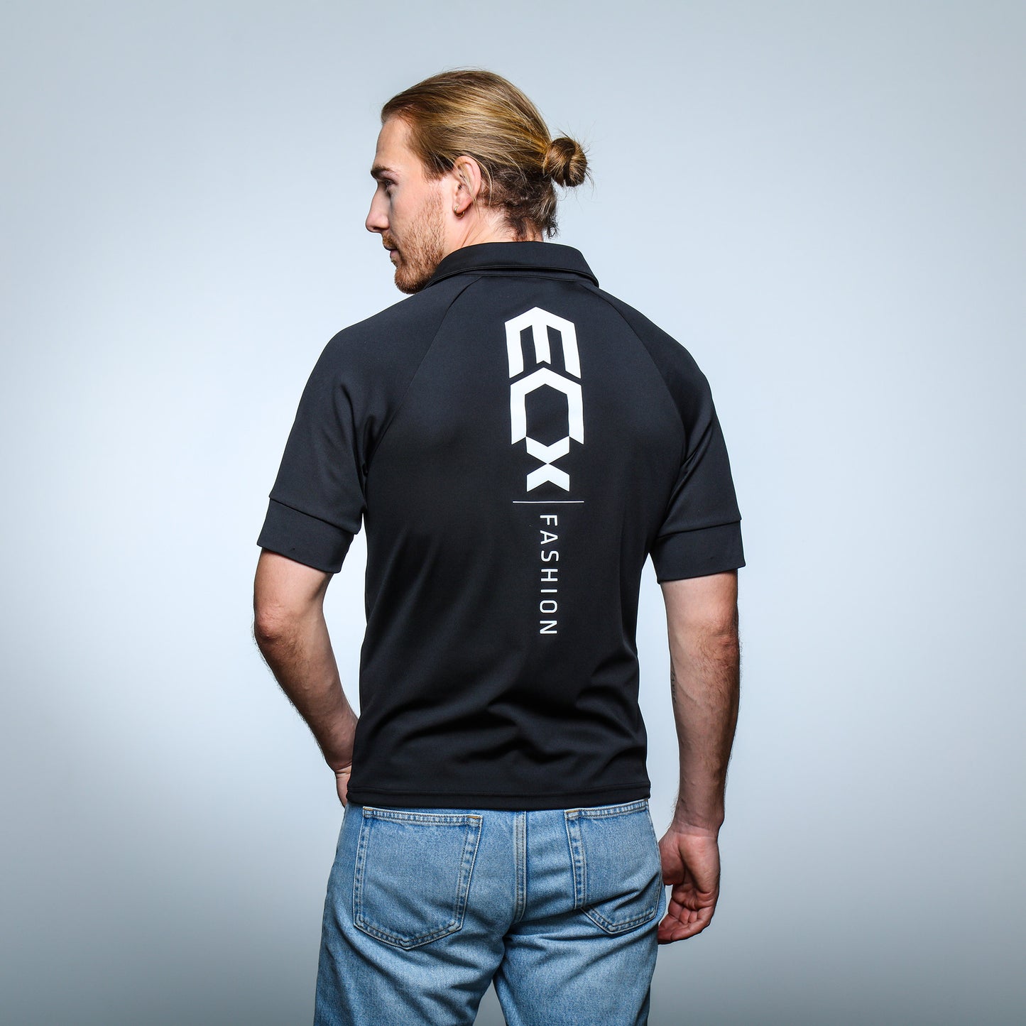 Men Shirt korte mouw zwart