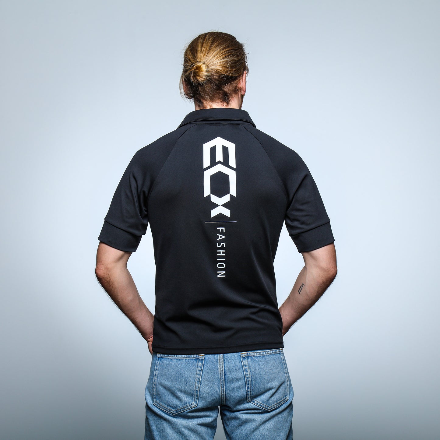 Men Shirt korte mouw zwart