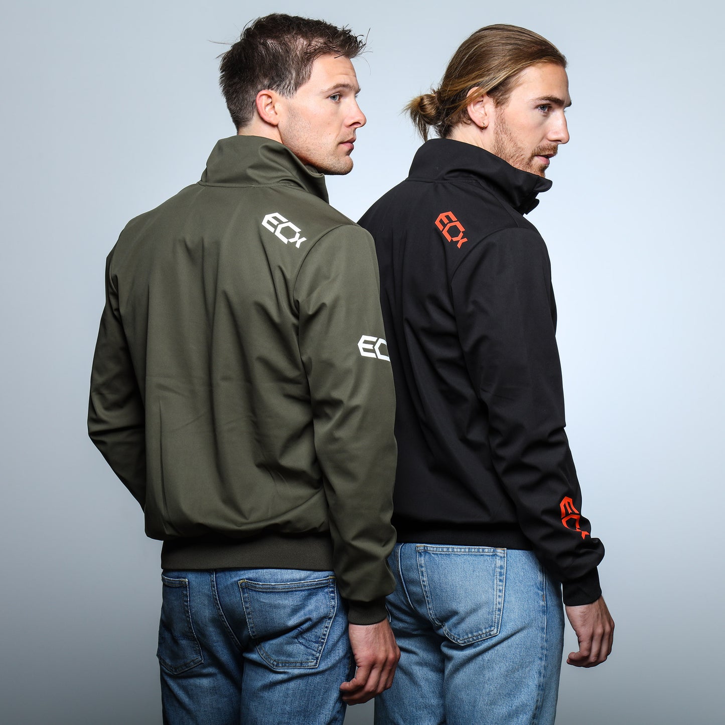 Men Softshell Jacket zwart