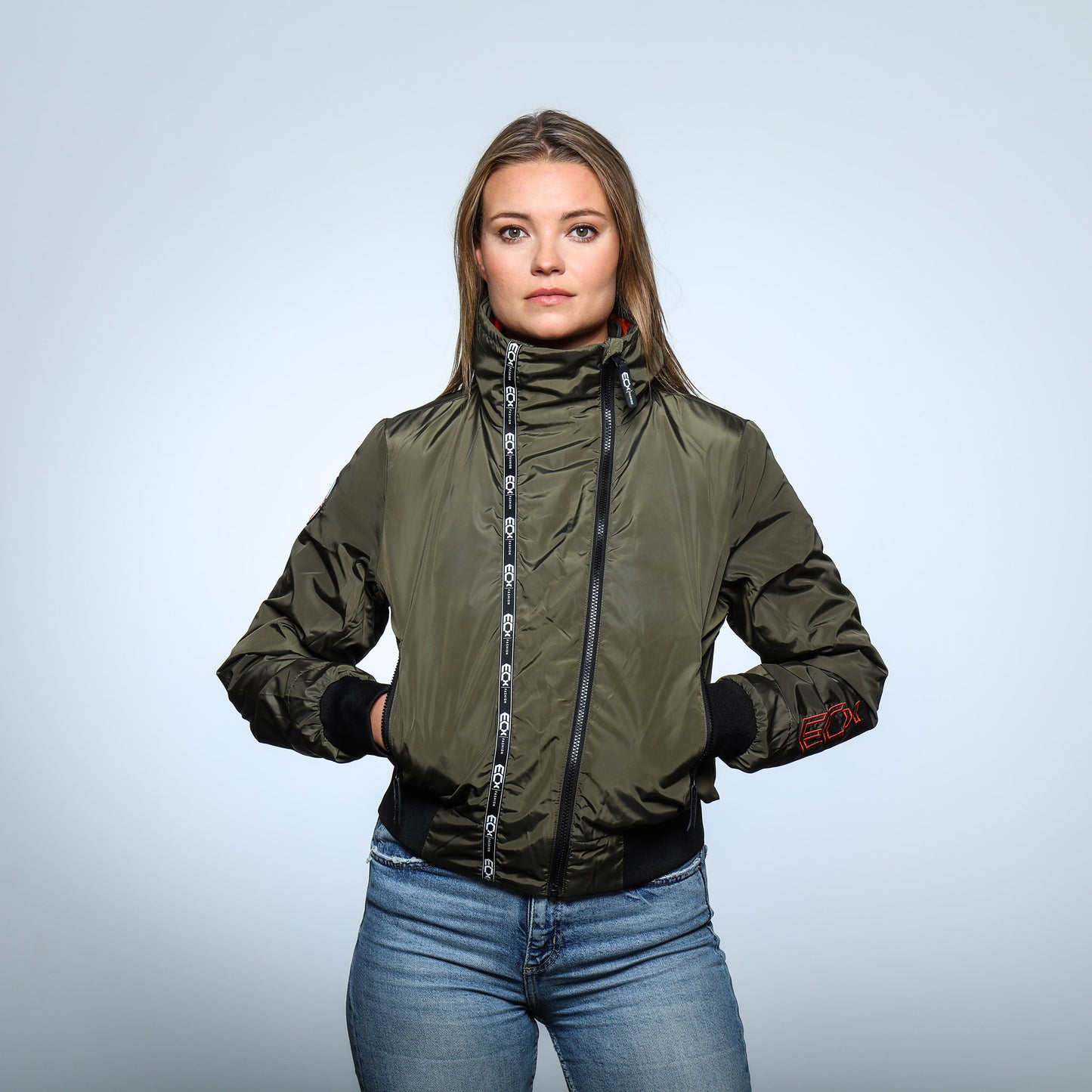 Women Bomber Jacket groen