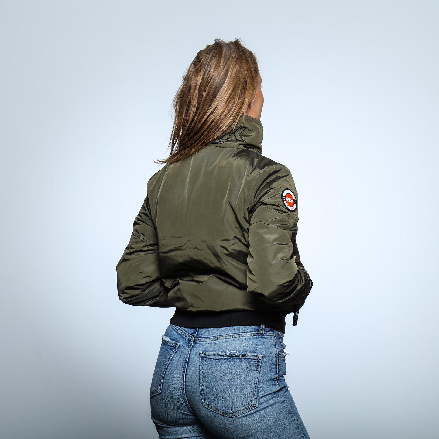 Women Bomber Jacket groen