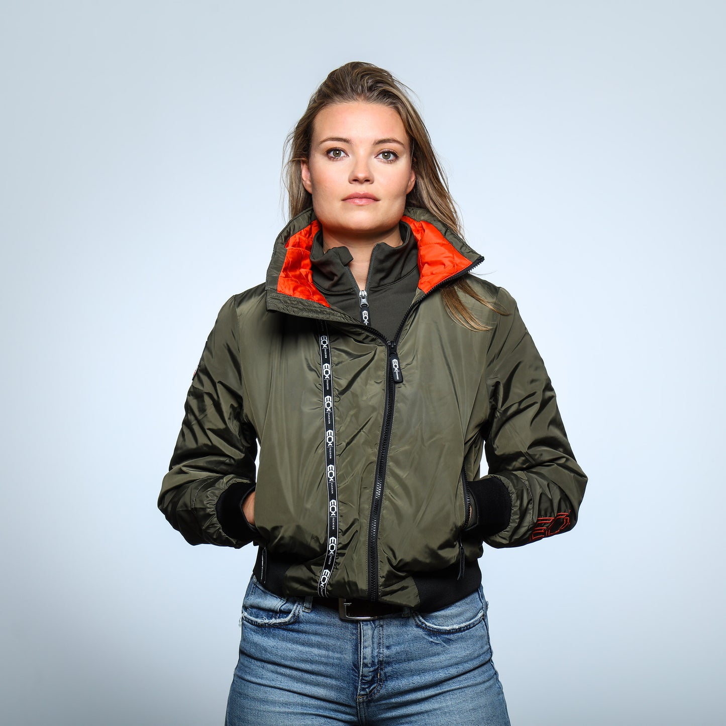 Women Bomber Jacket groen