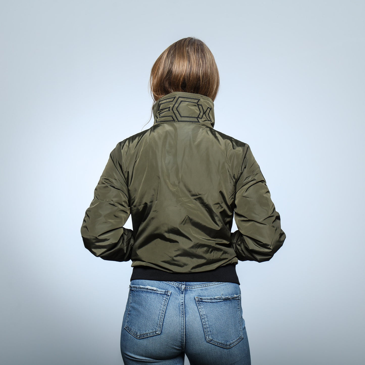 Women Bomber Jacket groen