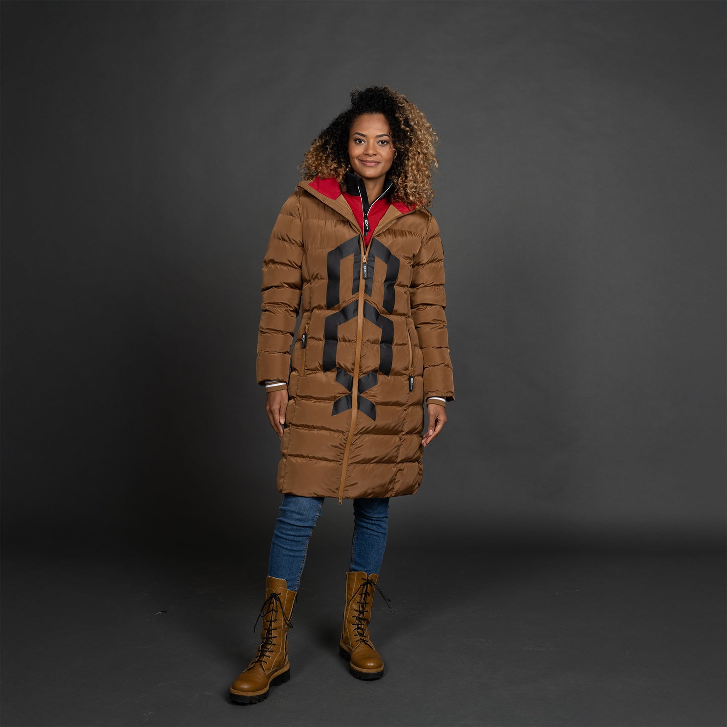Women Long Jacket bruin