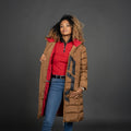 Women Long Jacket bruin