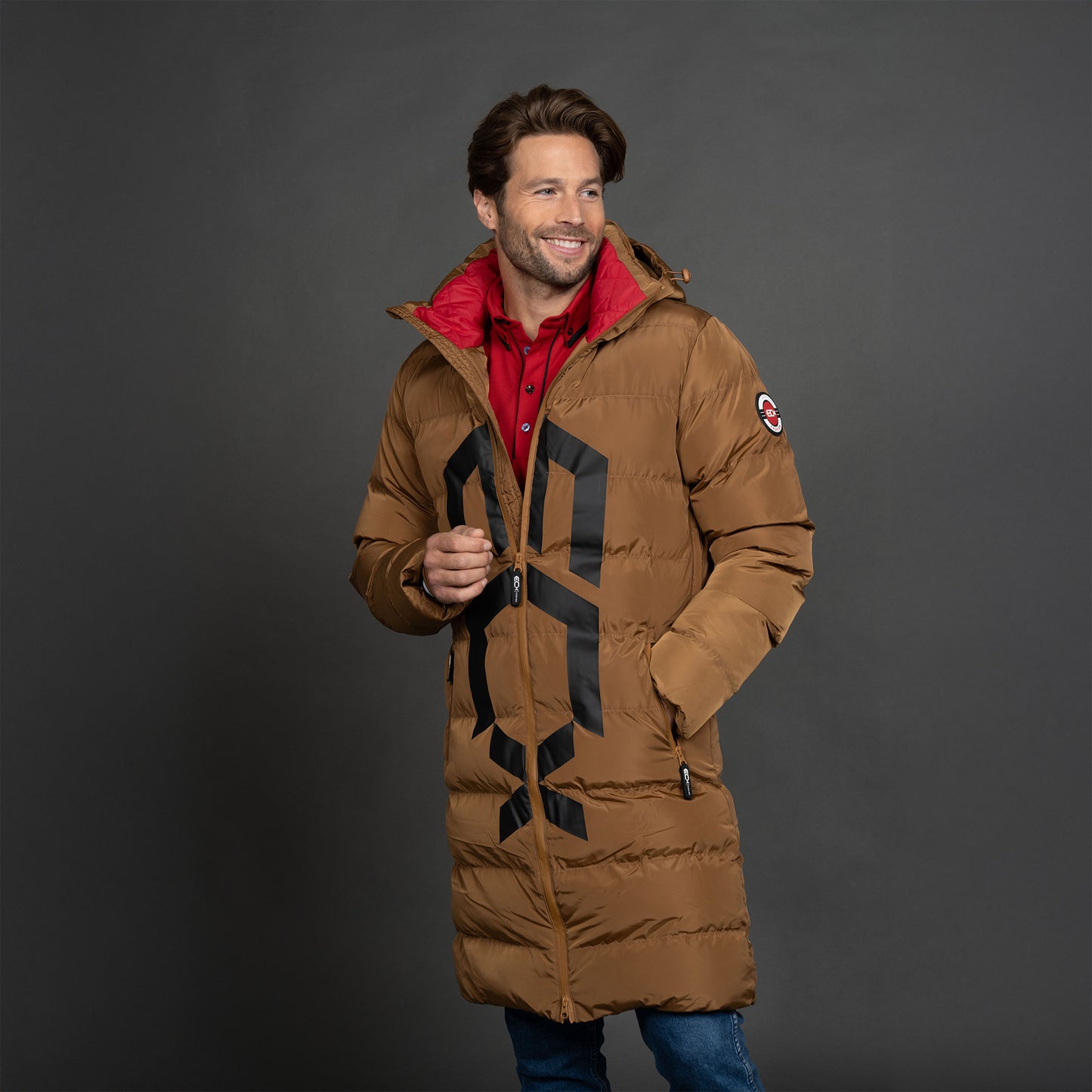 Men Long Jacket bruin