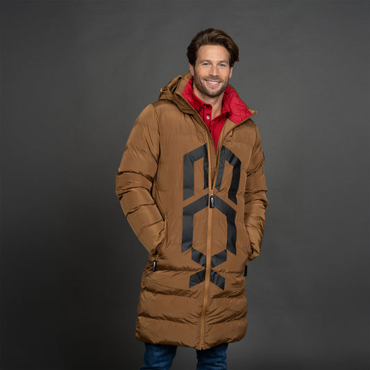 Men Long Jacket bruin