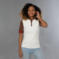 Women Shirt short sleeve Letters offwhite/bruin