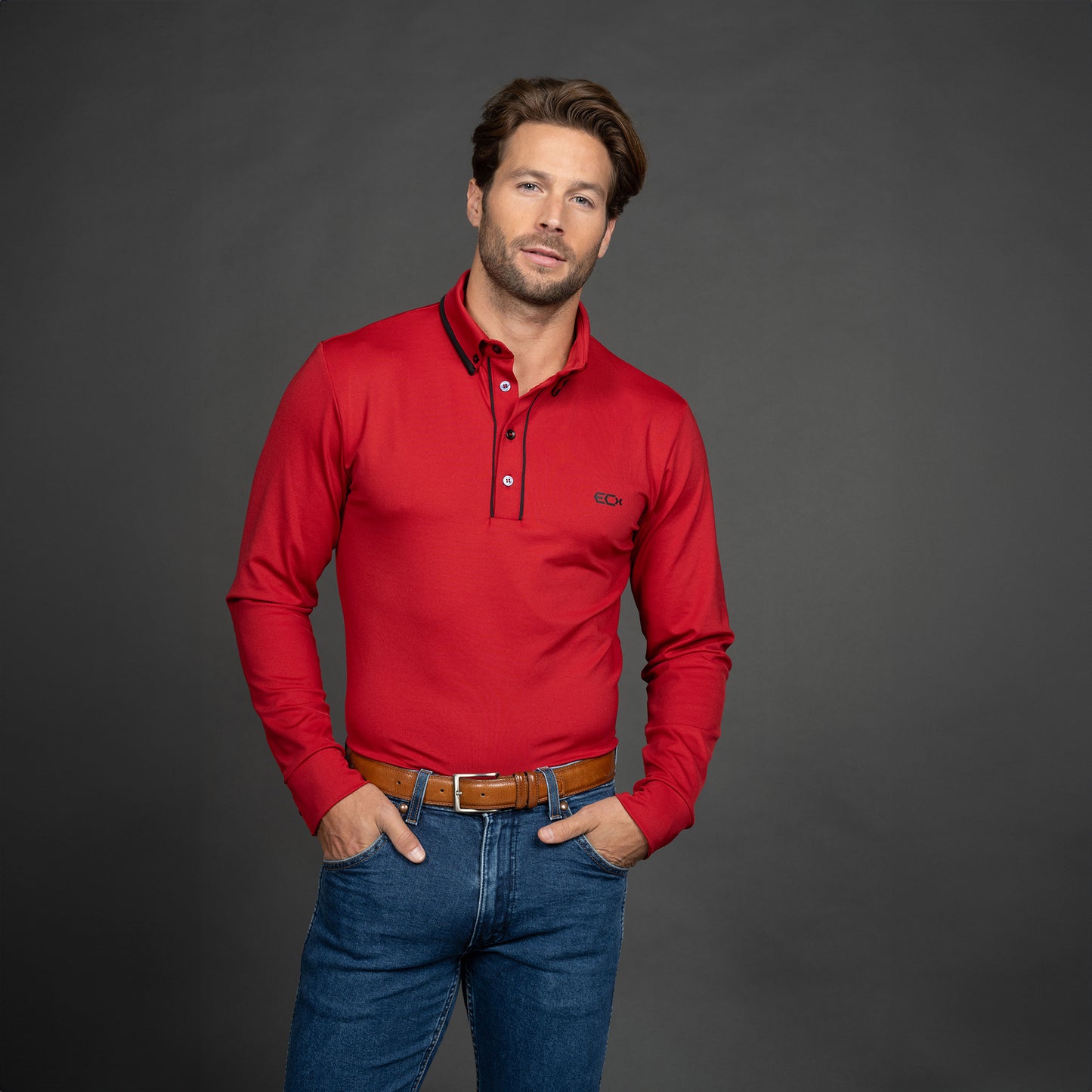 Men Performance Shirt rood