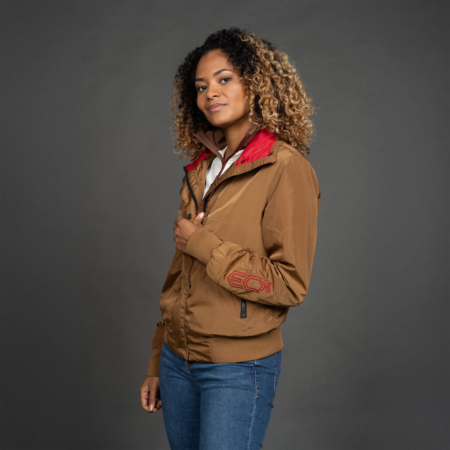 Women Bomber Jacket bruin