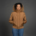 Women Bomber Jacket bruin