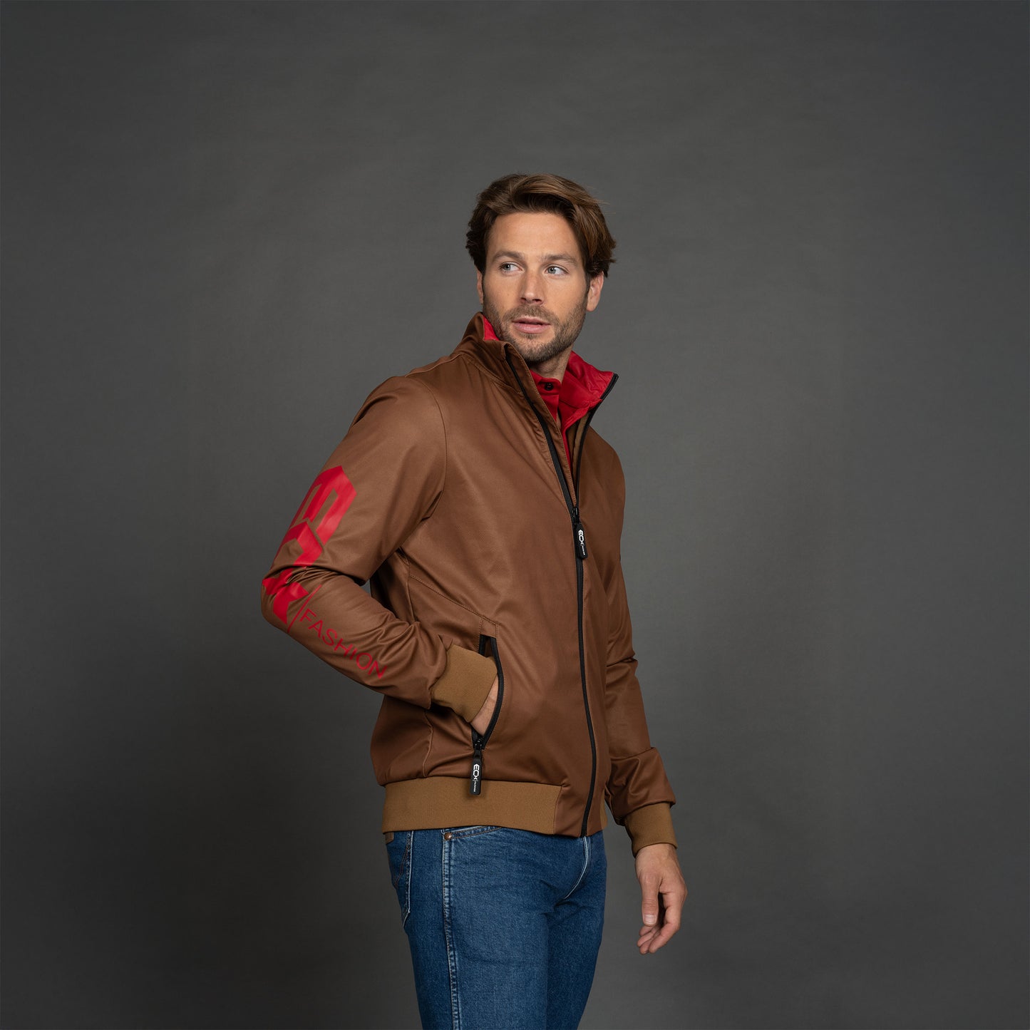 Men Softshell Jacket bruin