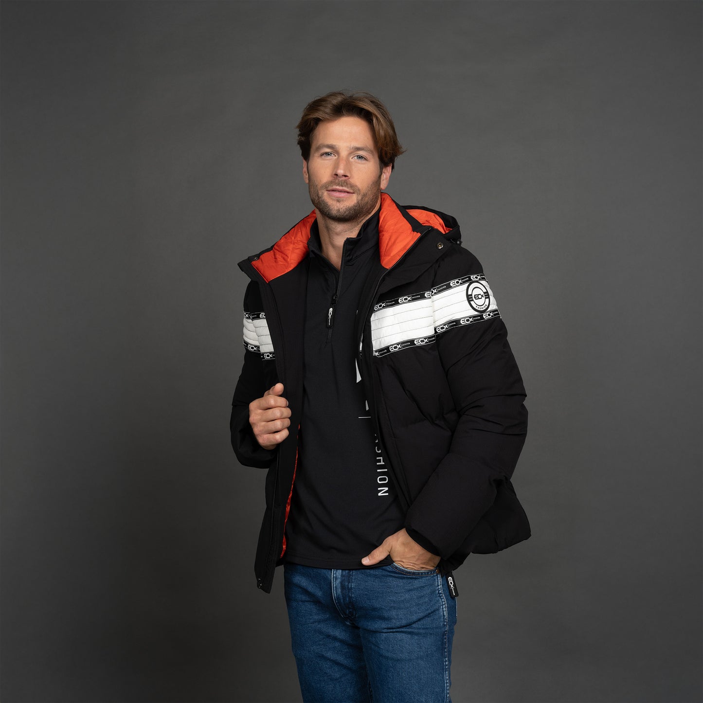 Men Short Jacket zwart