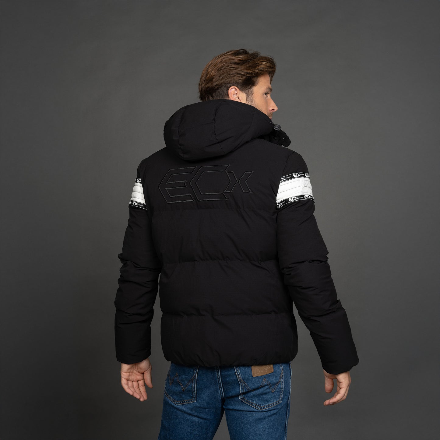 Men Short Jacket zwart