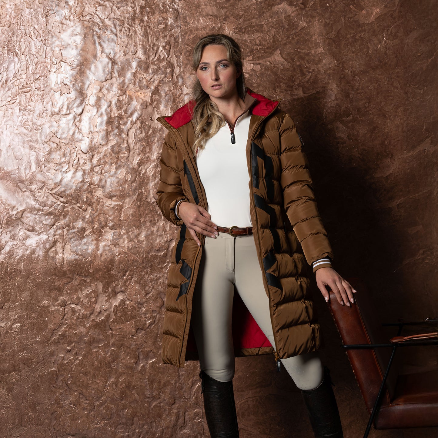 Women Long Jacket bruin